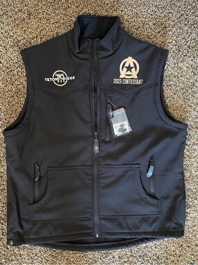 Teton Ridge Black Softshell Contestant Vest - 2023 Branded